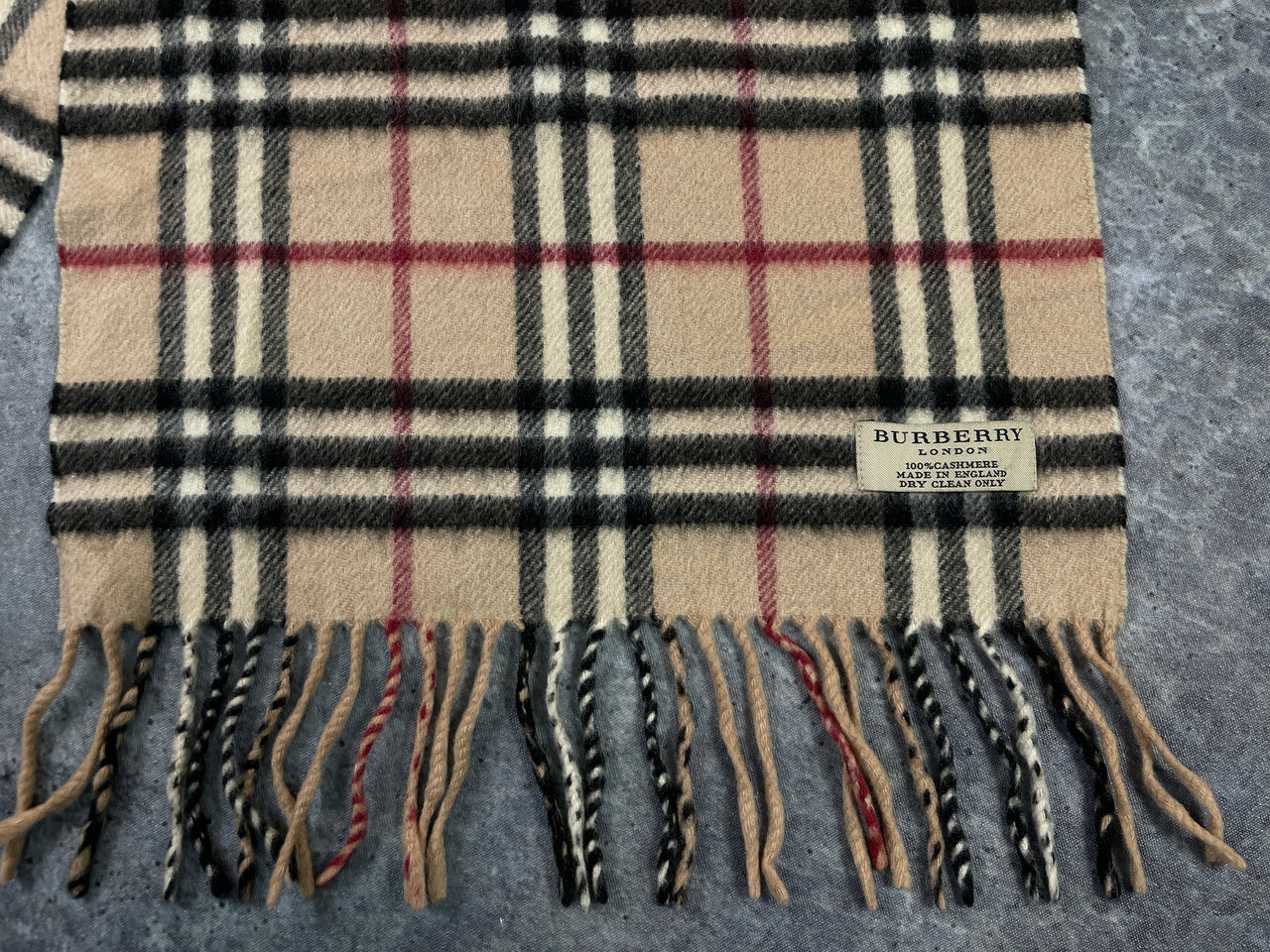 Burberry Cashmere Scarf Beige